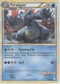 Pokemon tcg HeartGold SoulSilver #20/123 Feraligatr Lightly played - Image 1