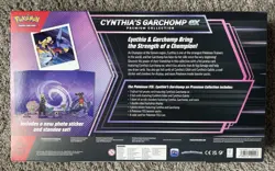 Pokemon TCG: Cynthia’s Garchomp ex Premium Collection box Sealed - Image 2