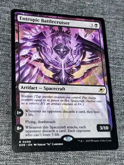 MTG Entropic Battlecruiser (0099) Non-Foil Base Rare Edge Of Eternities NM - Image 1