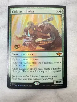 1x MTG FOIL 2024 Promo Goldvein Hydra Outlaws of Thunder Junction - Image 1