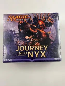 MTG Journey Into Nyx Fat Pack Brand New Sealed 9 Booster Packs - Image 1