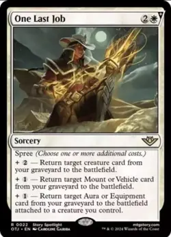 One Last Job - Near Mint English MTG Outlaws of Thunder Junction - Image 1