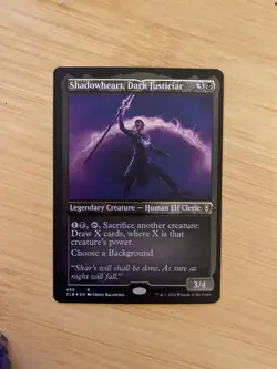 MTG 1x Shadowheart, Dark Justiciar - Etched Foil - Commanders BFBG - NM - Image 1