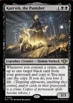 x1 Kaervek, the Punisher OTJ MTG 92 RARE M/NM 1x - Image 1