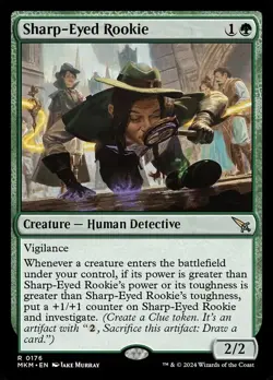 MTG Magic the Gathering Sharp-Eyed Rookie (176/462) Murders at Karlov Manor LP - Image 1