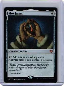 NM-Mint, English MTG Regular Mox Jasper Tarkir: Dragonstorm Magic the Gathering - Image 1