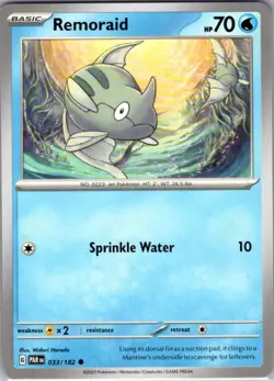 Remoraid 033/182 Common SV04: Paradox Rift NM Pokemon Card - Image 1