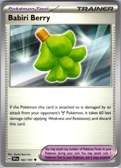 Babiri Berry 163/191 Uncommon SV08: Surging Sparks NM Pokemon Card - Image 1