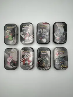Pokemon Scarlet & Violet, Black Bolt/White Flare Unova Mini Tin (New) - Image 1