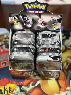 Pokemon TCG Black Bolt And White Flare Unova Mini Tin Set of 8 with Display Box! - Image 1