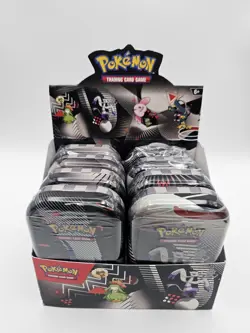 Pokemon TCG Black Bolt And White Flare Unova Mini Tin Set of 8 with Display Box! - Image 1