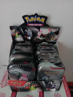 Pokemon TCG Black Bolt And White Flare Unova Mini Tin Set of 8 with Display Box! - Image 1