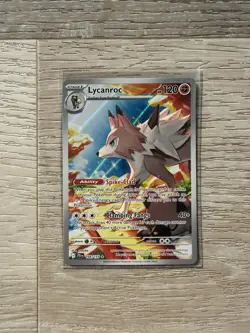 Pokemon Scarlet & Violet Journey Together 166/159 Lycanroc Illustration Rare NM - Image 1