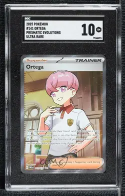 Ortega Ultra Rare Pokemon Prismatic Evolutions PRE SGC 10 GEM - Image 1