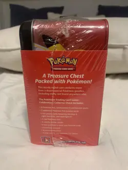 Pokemon Celebrations 25th Anniversary Collectors Chest Lunch Box Tin - NEW - Image 4