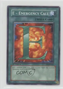 E - Emergency Call 1st Ed. YuGiOh nemy of Justice #EOJ-EN039 2006 READ - Image 1