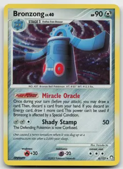 Pokemon tcg Mysterious Treasures #6/123 Bronzong Lightly played - Image 1