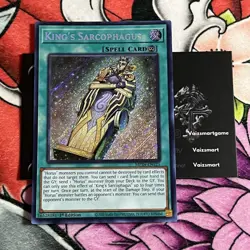 Yugioh King's Sarcophagus MP24-EN125 Secret Rare 1st Ed MISPRINT ERROR NM - Image 1