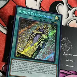 Yugioh King's Sarcophagus MP24-EN125 Secret Rare 1st Ed MISPRINT ERROR NM - Image 2