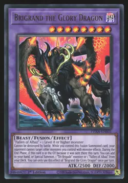 Brigrand the Glory Dragon - PHRA-EN031 - Ultra Rare - 1st Edition Yugioh - Image 1