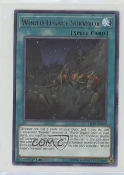 World Legacy Survivor (R) 1st Ed. YuGiOh Gold Sarcophagus Tin Mega Pack - Image 1