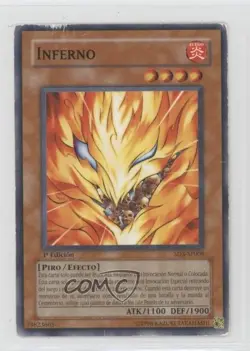 Inferno Spanish 1st Ed. YuGiOh Blaze of Destruction Structure Deck #SD3-SP006 - Image 1
