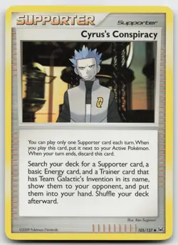 Pokemon tcg Platinum #105/127 Cyrus's Conspiracy Lightly played - Image 1