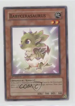 Babycerasaurus 1st Ed. YuGiOh Power of the Duelist #POTD-EN022 2006 - Image 1