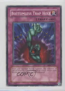 Bottomless Trap Hole YuGiOh Dark Beginning 2 #DB2-EN201 2005 READ - Image 1