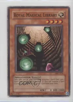 Royal Magical Library Unlimited YuGiOh Magician's Force #MFC-074 2003 READ - Image 1