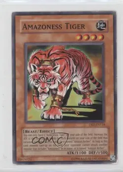 Amazoness Tiger YuGiOh Dark Revelation Volume 1 #DR1-EN118 2005 READ - Image 1