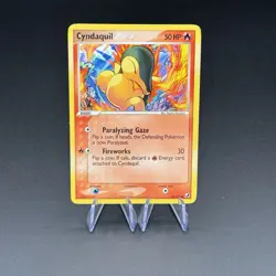 Cyndaquil 54/115 EX Unseen Forces Common Nintendo 2005 Pokemon Card TCG - Image 1