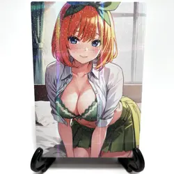 The Quintessential Quintuplets Yotsuba Nakano Anime Waifu Goddess Story Art Card - Image 1