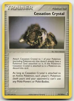Pokemon tcg Crystal Guardians #74/100 Cessation Crystal Lightly played - Image 1