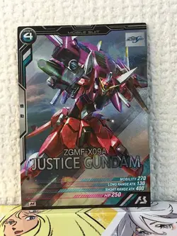 JUSTICE GUNDAM ST03-002 Gundam Arsenal Base Promotional Card Seed - Image 1