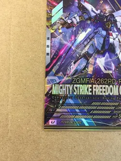 MIGHTY STRIKE FREEDOM GUNDAM FQ01-017 Parallel Arsenal Base Card Seed - Image 4
