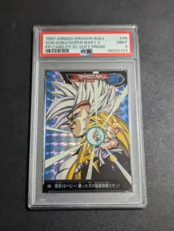 Dragon Ball GT PSA 9 Goku vs Baby Card No.96 Collectible War Titan - Image 1