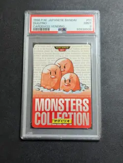 Pokemon Cardass Doug Trio Red Edition PSA 9 Monsters Collection Card - Image 1