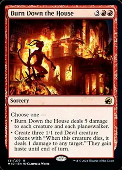 Burn Down the House - Near Mint MTG Innistrad: Midnight Hunt - Image 1