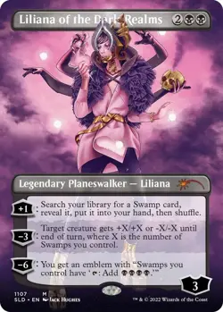 Liliana of the Dark Realms (Borderless) - Near Mint MTG Secret Lair - Image 1