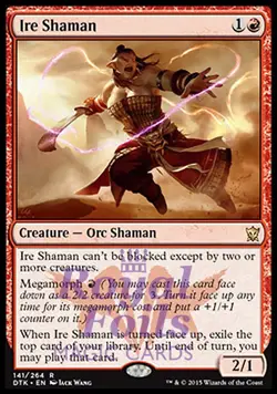 Ire Shaman 2x FOIL DTK MTG Dragons of Tarkir Rare MINT red - Image 1