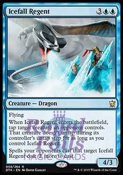 Icefall Regent 1x FOIL DTK MTG Dragons of Tarkir Rare MINT blue - Image 1