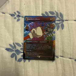 Knuckles's gloves FOIL Secret Lair x Sonic - NM Magic MTG, In Hand! Ships Now! - Image 1