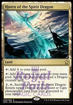 Haven of the Spirit Dragon 1x FOIL DTK MTG Dragons of Tarkir Rare MINT land - Image 1