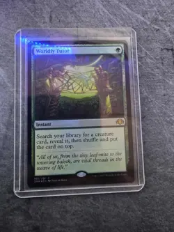 MTG Worldly Tutor - Dominaria Remastered - Foil - M/NM 185 - Image 1