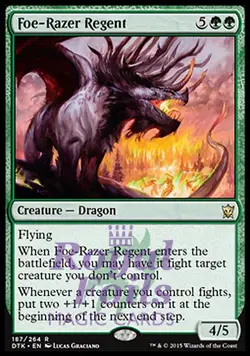 Foe-Razer Regent 1x FOIL DTK MTG Dragons of Tarkir Rare MINT green - Image 1