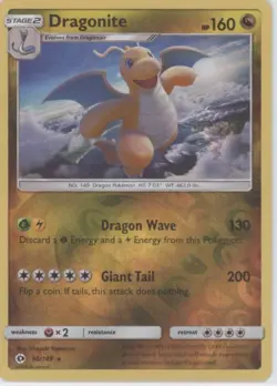 Pokemon tcg SM Base Set #96/149 Dragonite Reverse Holo Lightly played - Image 1