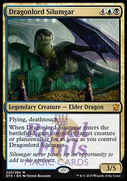 Dragonlord Silumgar 1x FOIL DTK MTG Dragons of Tarkir Mythic MINT blue black - Image 1