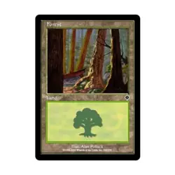 WOTC MtG Invasion Forest #348 (C) (Foil) VG - Image 1
