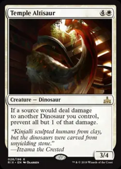 Temple Altisaur - Light Play MTG Rivals of Ixalan - Image 1